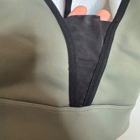 BLANQI adjustable racerback nursing bra in olive green size L - Picture 4 of 8